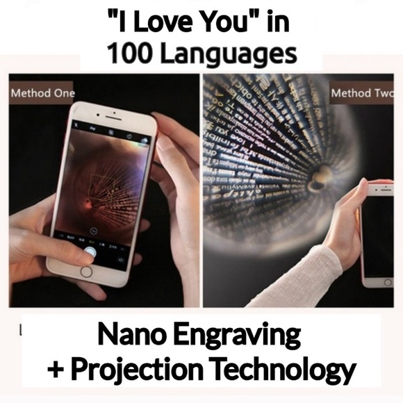 I Love You Pendant Projection Necklace - Picture 2 of 7